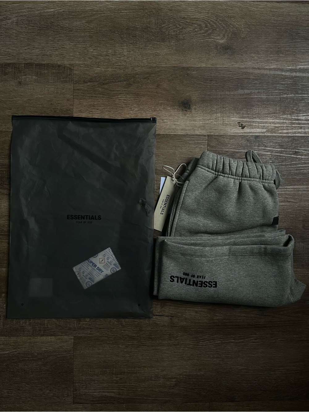 Essentials Fear Of God Dark Oatmeal Shorts
